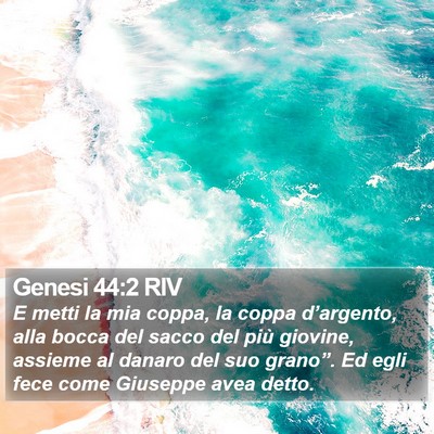 Genesi 44:2 RIV Bible Verse Image