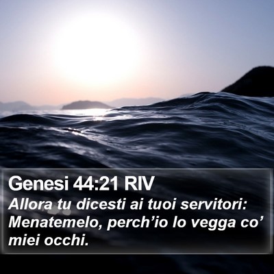 Genesi 44:21 RIV Bible Verse Image