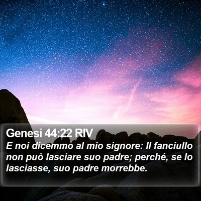 Genesi 44:22 RIV Bible Verse Image