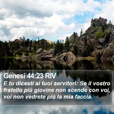 Genesi 44:23 RIV Bible Verse Image