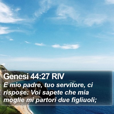 Genesi 44:27 RIV Bible Verse Image