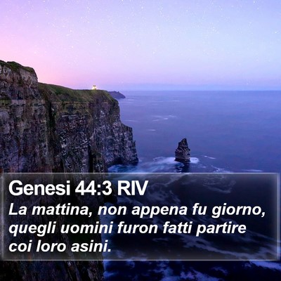 Genesi 44:3 RIV Bible Verse Image