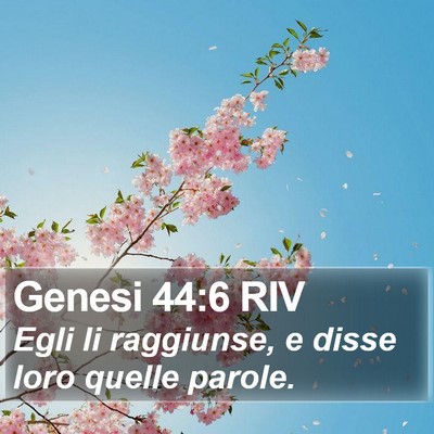 Genesi 44:6 RIV Bible Verse Image