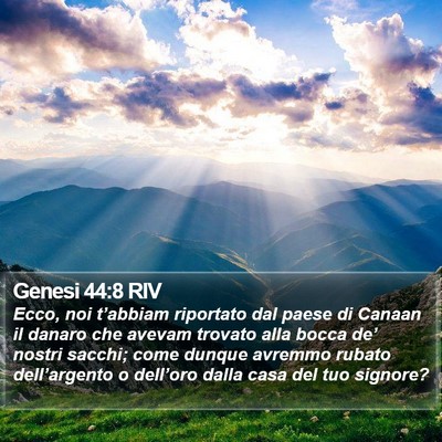 Genesi 44:8 RIV Bible Verse Image