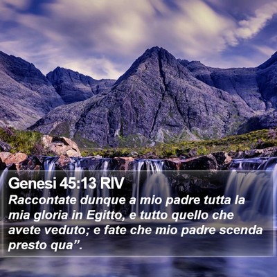 Genesi 45:13 RIV Bible Verse Image