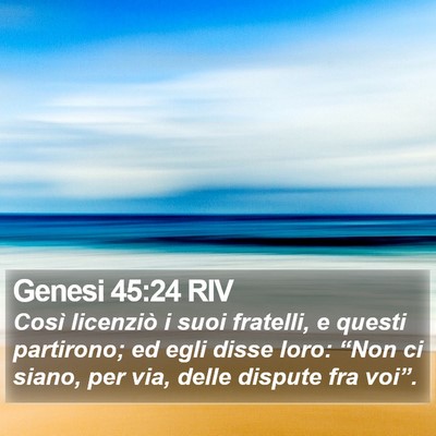 Genesi 45:24 RIV Bible Verse Image