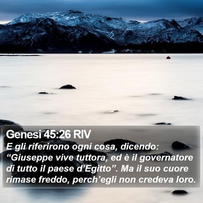 Genesi 45:26 RIV Bible Verse Image