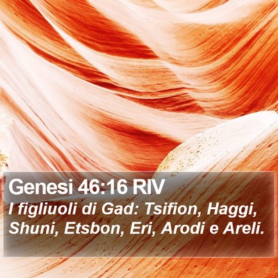 Genesi 46:16 RIV Bible Verse Image