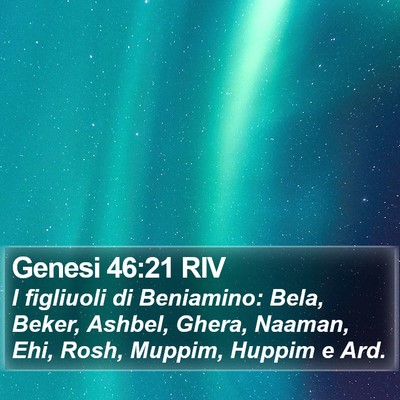 Genesi 46:21 RIV Bible Verse Image