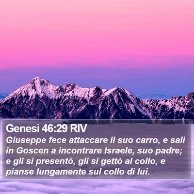 Genesi 46:29 RIV Bible Verse Image