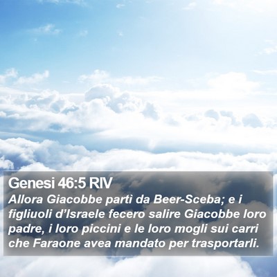 Genesi 46:5 RIV Bible Verse Image