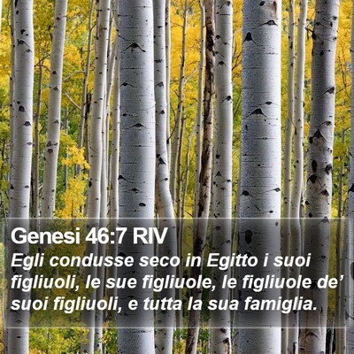 Genesi 46:7 RIV Bible Verse Image