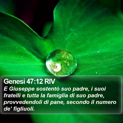 Genesi 47:12 RIV Bible Verse Image