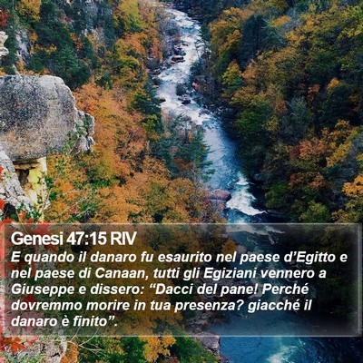 Genesi 47:15 RIV Bible Verse Image
