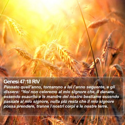 Genesi 47:18 RIV Bible Verse Image