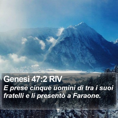 Genesi 47:2 RIV Bible Verse Image