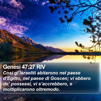 Genesi 47:27 RIV Bible Verse Image