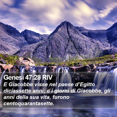Genesi 47:28 RIV Bible Verse Image