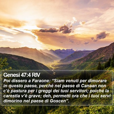 Genesi 47:4 RIV Bible Verse Image