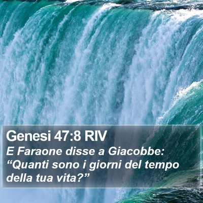 Genesi 47:8 RIV Bible Verse Image