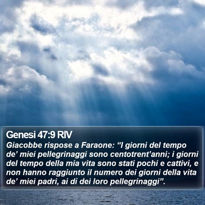 Genesi 47:9 RIV Bible Verse Image