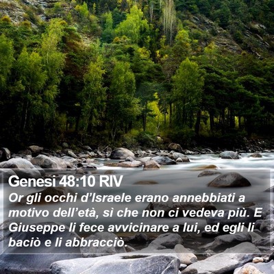 Genesi 48:10 RIV Bible Verse Image