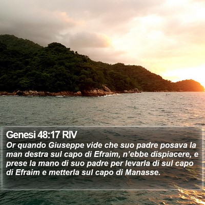 Genesi 48:17 RIV Bible Verse Image