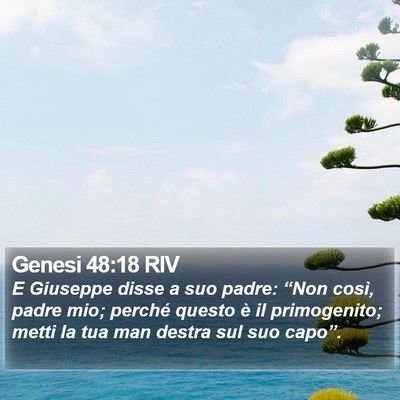 Genesi 48:18 RIV Bible Verse Image