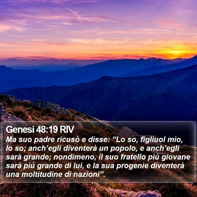 Genesi 48:19 RIV Bible Verse Image