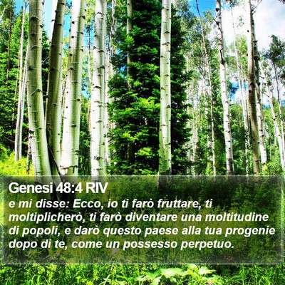Genesi 48:4 RIV Bible Verse Image