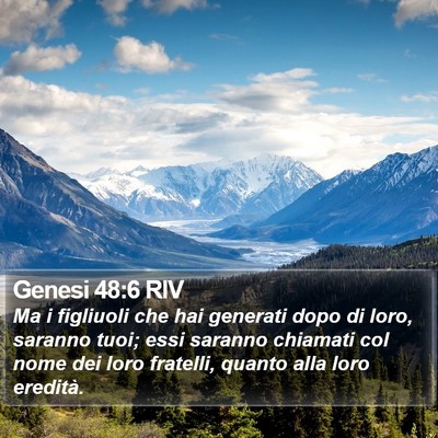 Genesi 48:6 RIV Bible Verse Image
