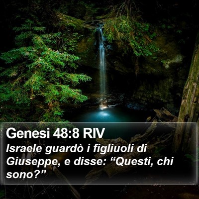 Genesi 48:8 RIV Bible Verse Image