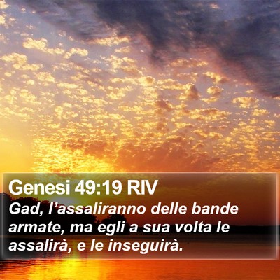 Genesi 49:19 RIV Bible Verse Image