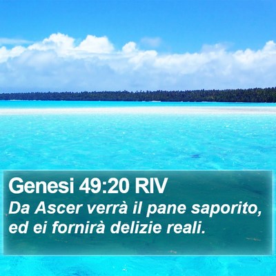 Genesi 49:20 RIV Bible Verse Image