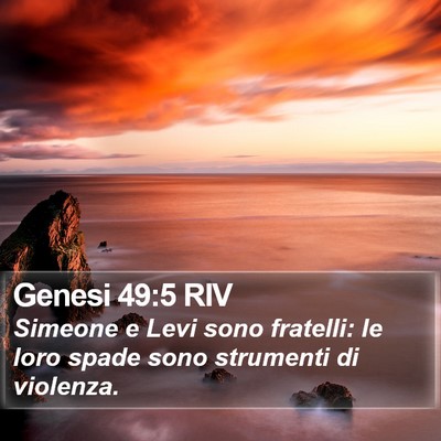 Genesi 49:5 RIV Bible Verse Image