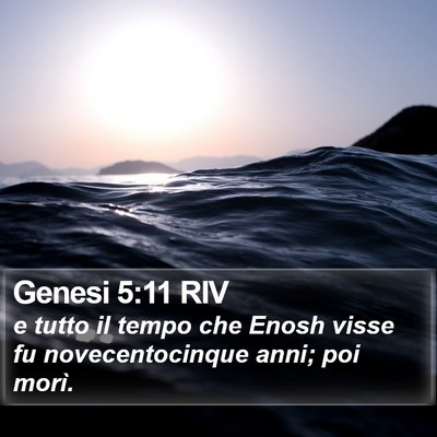 Genesi 5:11 RIV Bible Verse Image