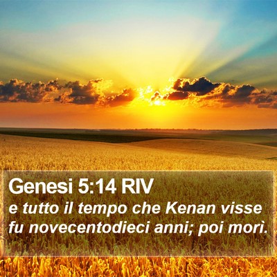 Genesi 5:14 RIV Bible Verse Image