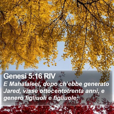 Genesi 5:16 RIV Bible Verse Image
