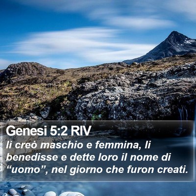 Genesi 5:2 RIV Bible Verse Image