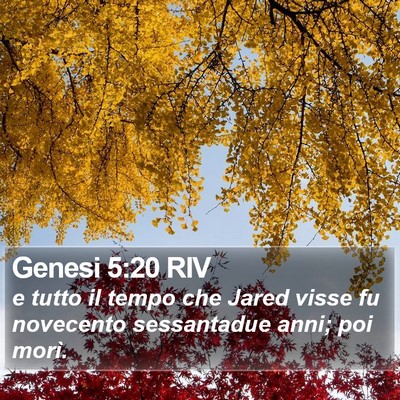 Genesi 5:20 RIV Bible Verse Image