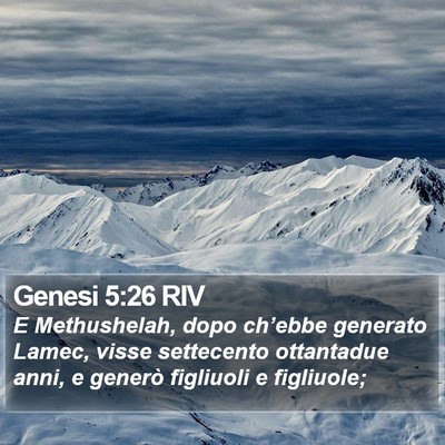Genesi 5:26 RIV Bible Verse Image