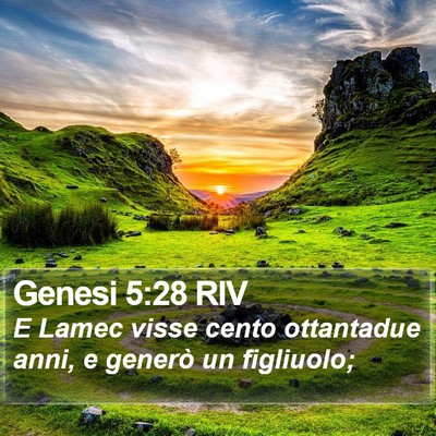 Genesi 5:28 RIV Bible Verse Image