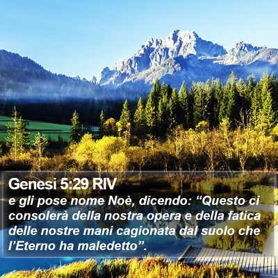 Genesi 5:29 RIV Bible Verse Image