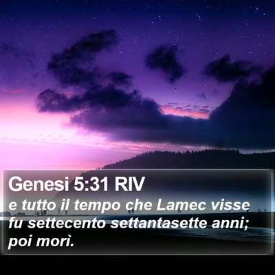 Genesi 5:31 RIV Bible Verse Image