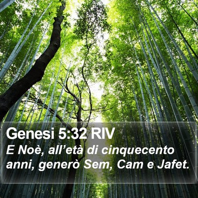 Genesi 5:32 RIV Bible Verse Image