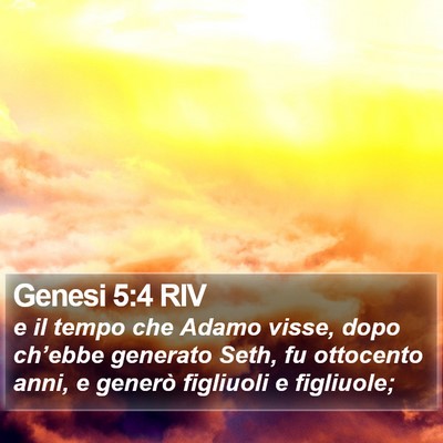 Genesi 5:4 RIV Bible Verse Image