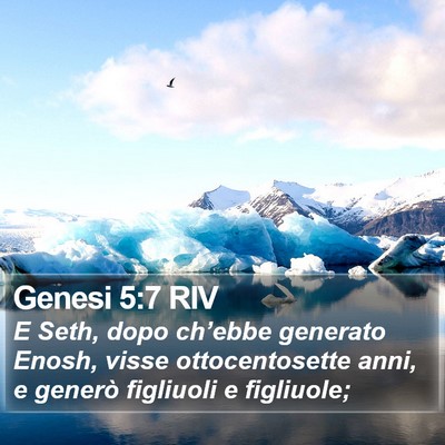 Genesi 5:7 RIV Bible Verse Image