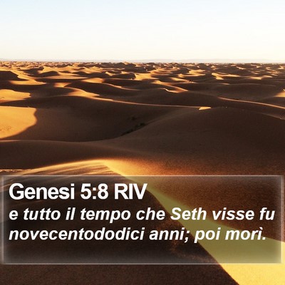 Genesi 5:8 RIV Bible Verse Image