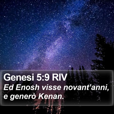 Genesi 5:9 RIV Bible Verse Image
