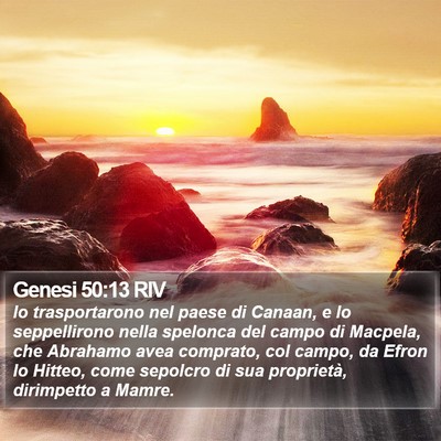 Genesi 50:13 RIV Bible Verse Image